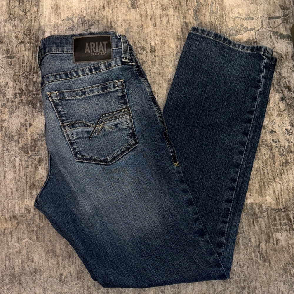 Ariat Men's Dark Blue Straight Jeans